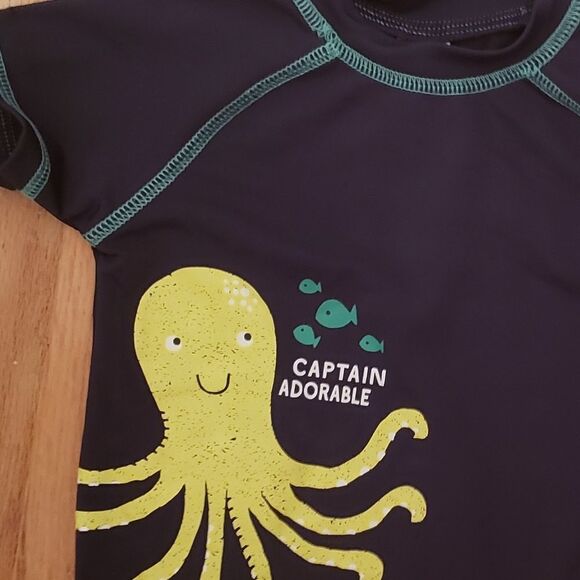 NWT Carter's Octopus Rash Guard Shirt - Picture 3 of 7